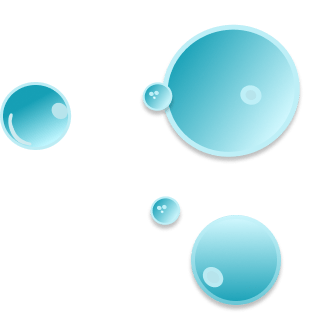 bąbelki ozdobne symbolizujące czystość